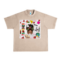 French Oak afro teacher life Urban Heavy Tee - NancyCooperArtShop