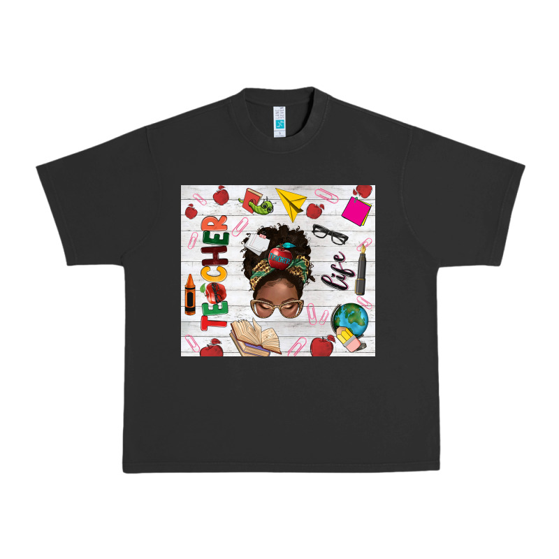 Afro Teacher Life Urban Heavy Tee by NancyCooperArtShop | Teevron