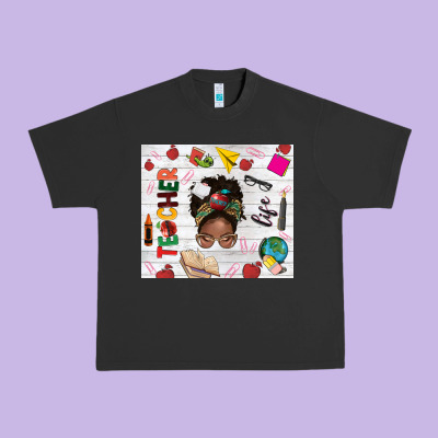 Afro Teacher Life Urban Heavy Tee Designed By Nancycooperartshop