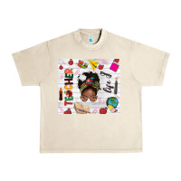 Sandshell afro teacher life Urban Heavy Tee - NancyCooperArtShop