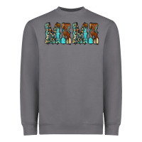 Storm Mama Turquoise Tooled Heavyweight Sweatshirt - CowCowDesign