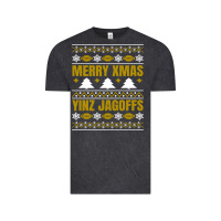 Vintage Black Merry Christmas Yinz Jagoffs Pittsburgh Pennsylvania Xmas Gifts 1 Vintage Tee - lanVoArt