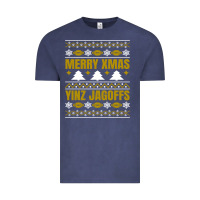 Vintage Denim Merry Christmas Yinz Jagoffs Pittsburgh Pennsylvania Xmas Gifts 1 Vintage Tee - lanVoArt