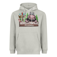 Moon Dust I Want a Hippopotamus for Christmas Heavyweight Hoodie - CowhideDigitalArt