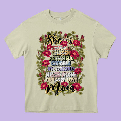 She Is Mom Heavy Core Tee Designed By Jahusdesignshop