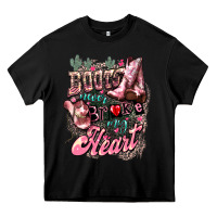 Black boots never broke my heart Heavy Core Tee - NancyCooperArtShop