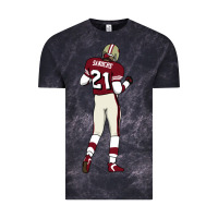 Cloud Black deion sanders 32 Vintage Tee - lanVoArt