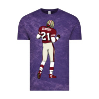 Cloud Purple deion sanders 32 Vintage Tee - lanVoArt