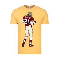 Vintage Mustard deion sanders 32 Vintage Tee - lanVoArt