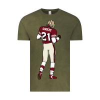 Vintage Olive deion sanders 32 Vintage Tee - lanVoArt