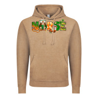 Vintage Coffee st patricks day nurse with gnome Vintage Hoodie - NancyCooperArtShop