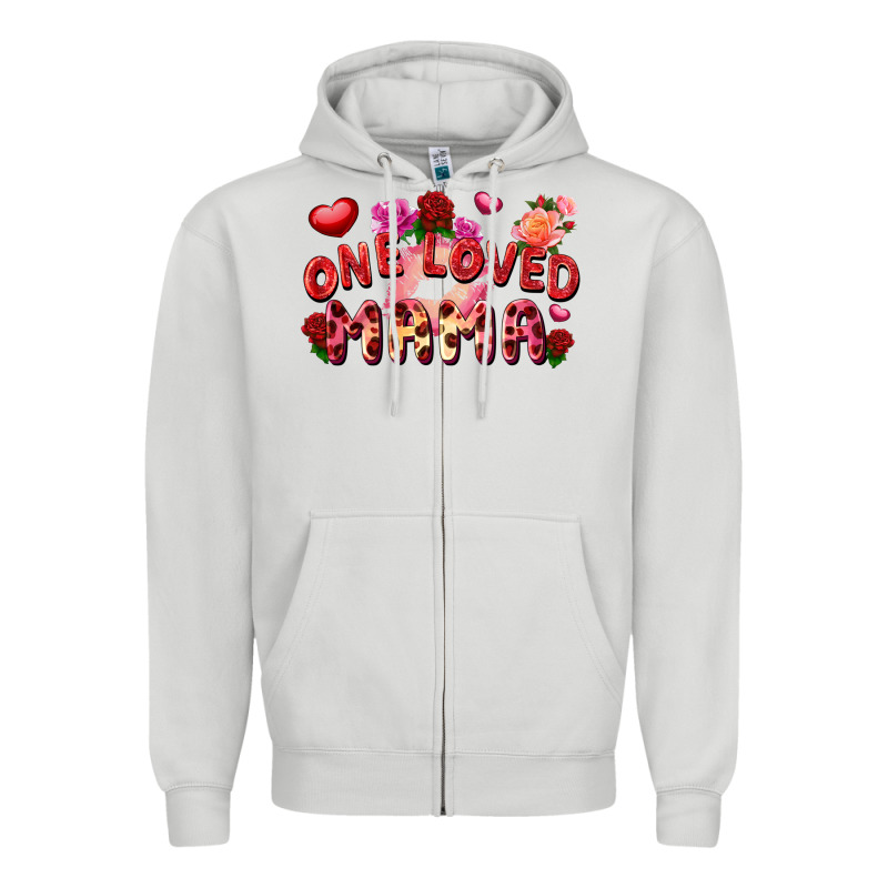 One Loved Mama Zipper Hoodie by FaDigitalArtStudio | Teevron