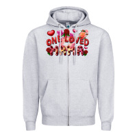 Heather Grey One loved mama Zipper Hoodie - FaDigitalArtStudio
