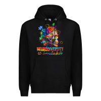 Black Neurodiversity Is Beautiful Premium Hoodie - FaDigitalArtStudio