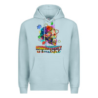 Blue Mist Neurodiversity Is Beautiful Premium Hoodie - FaDigitalArtStudio