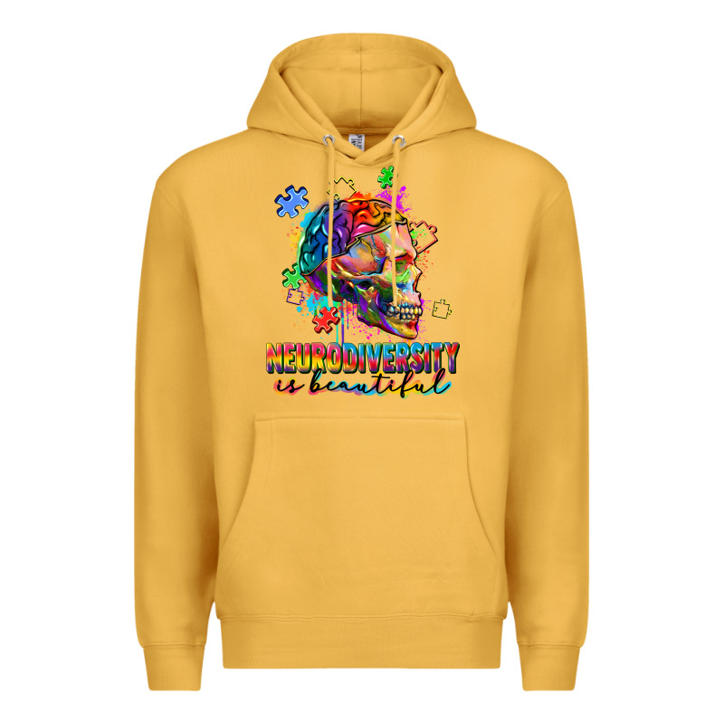 Neurodiversity Is Beautiful Premium Hoodie by FaDigitalArtStudio | Teevron