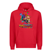 Red Neurodiversity Is Beautiful Premium Hoodie - FaDigitalArtStudio