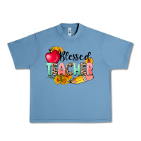Pebble Blue blessed teacher Urban Heavy Tee - NancyCooperArtShop