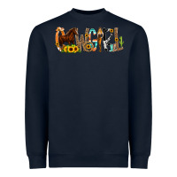 Navy Cowgirl Horse Min Heavyweight Sweatshirt - CowCowDesign