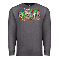 Charcoal Heather baseball brother Premium Sweatshirt - CowhideDigitalArt