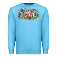 Ocean Blue baseball brother Premium Sweatshirt - CowhideDigitalArt