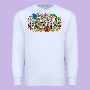 Baseball Brother Premium Sweatshirt Designed By Cowhidedigitalart