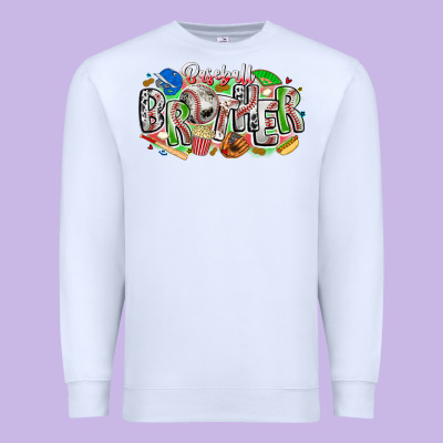 Baseball Brother Premium Sweatshirt Designed By Cowhidedigitalart