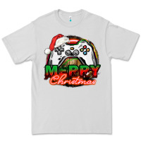 Dove Grey Gamer Merry Christmas Premium Tee - NancyCooperArtShop