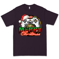 Plum Gamer Merry Christmas Premium Tee - NancyCooperArtShop
