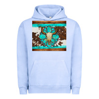 Pigment Grape Ice bull skull and turquoise cowhide tumbler Urban Hoodie - Artiststas