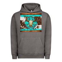 Pigment Tornado bull skull and turquoise cowhide tumbler Urban Hoodie - Artiststas