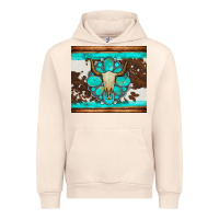 Sandshell bull skull and turquoise cowhide tumbler Urban Hoodie - Artiststas