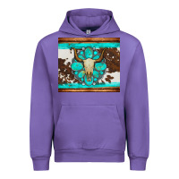 Tulip bull skull and turquoise cowhide tumbler Urban Hoodie - Artiststas