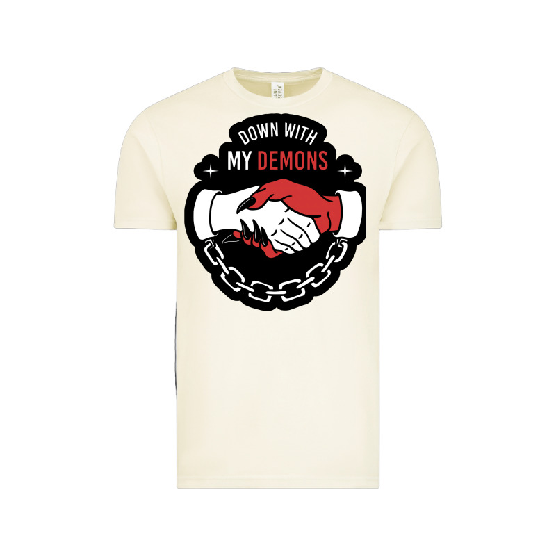 Awesome Down With My Demons  For Gift Adult And Kids Men Women  2021 Vintage Tee by lanVoArt | Teevron