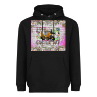 Black I Dig Easter Day Heavyweight Hoodie - CowhideDigitalArt