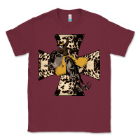 Burgundy Leopard Bucking Bronco Classic Tee - Bettercallsaul