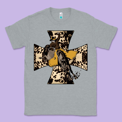 Leopard Bucking Bronco Classic Tee Designed By Bettercallsaul