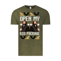 Vintage Olive what we do in the shadows christmas sweater design—open my big packa Vintage Tee - lanVoArt