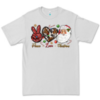 Dove Grey Peace love Christmas Premium Tee - NancyCooperArtShop