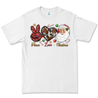 White Peace love Christmas Premium Tee - NancyCooperArtShop