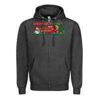 Charcoal Heather christmas is coming Zipper Hoodie - BundleAndBundleShop