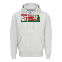 Dove Grey christmas is coming Zipper Hoodie - BundleAndBundleShop