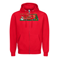 Red christmas is coming Zipper Hoodie - BundleAndBundleShop
