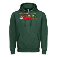 Sports Green christmas is coming Zipper Hoodie - BundleAndBundleShop