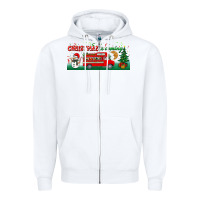 White christmas is coming Zipper Hoodie - BundleAndBundleShop