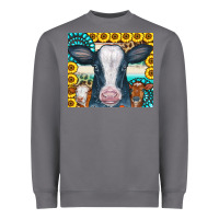 Storm Cows Gemstone Sunflowers Tumbler Heavyweight Sweatshirt - CowCowDesign