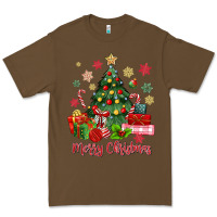 Cacao merry christmas tree with gift box Premium Tee - MaliasSmallBusiness
