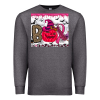Charcoal Heather Boo october Premium Sweatshirt - CowhideDigitalArt