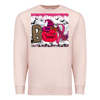 Pale Pink Boo october Premium Sweatshirt - CowhideDigitalArt