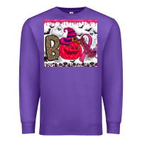 Purple Boo october Premium Sweatshirt - CowhideDigitalArt